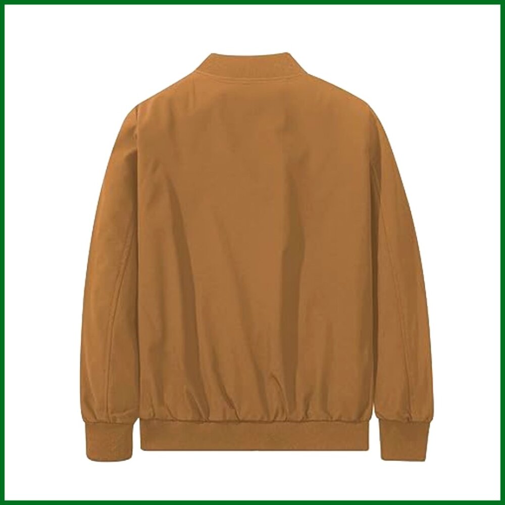 Classic Bomber Jacket Lightweight Windbreaker Loo… - image 3